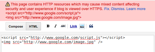An substitute to the Blogger post editor to help with mixed yelp